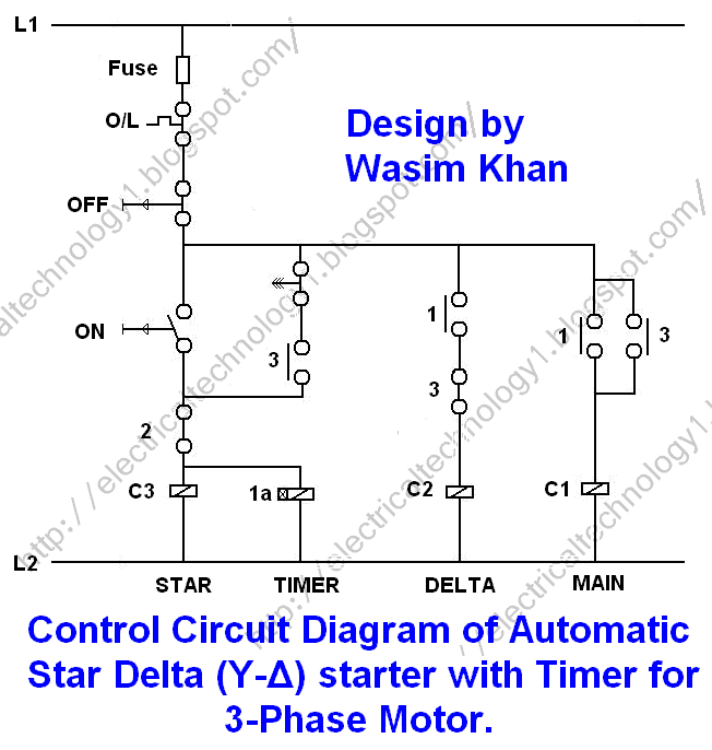 Star Delta Starter Y D Starter Power Control Wiring Diagram