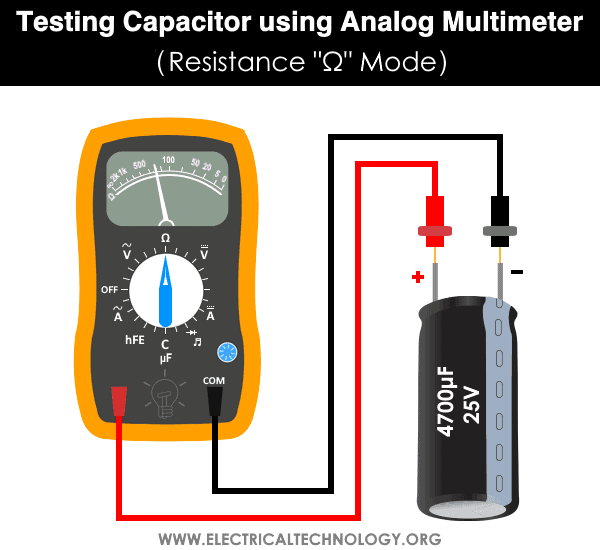 How to Test a Capacitor Using Digital and Analog Multimeter?