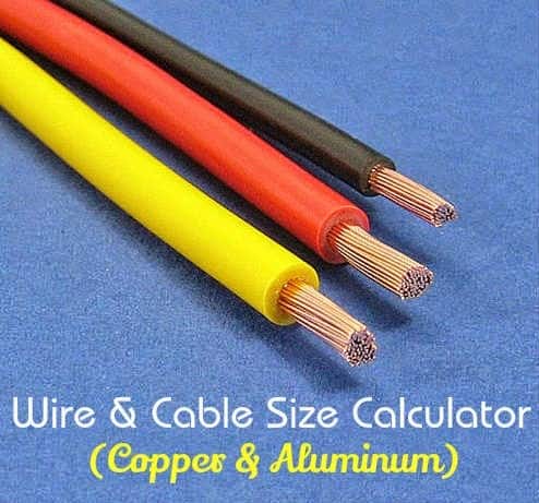 Electrical Cable Size And Load Chart