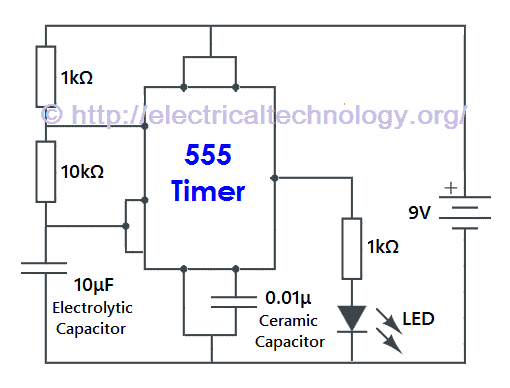 PCB Design of LED Flasher Circuit