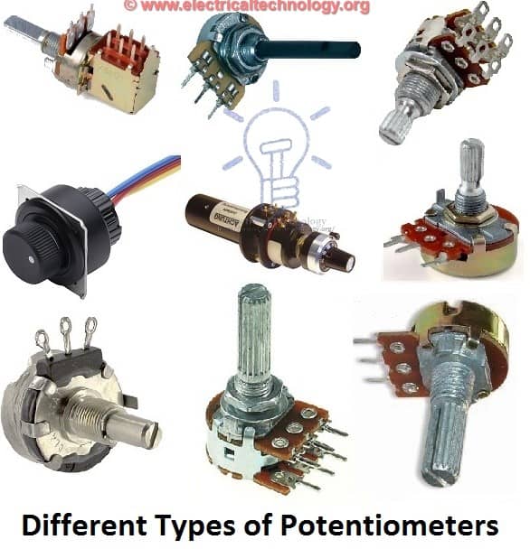 Different Types of Potentiometers resistors