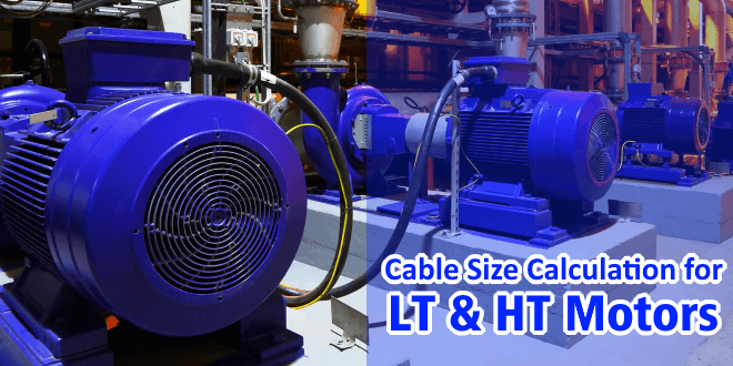 Cable Selection Chart For Motors Manual