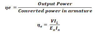 Electrical Efficiency of DC generator