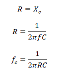 RC Filter Cutoff Frequency