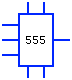 555 Timer IC Symbol