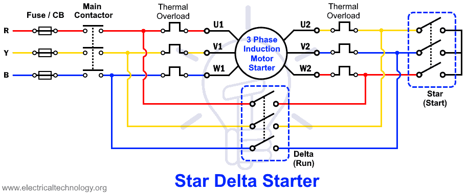 star delta motor starter
