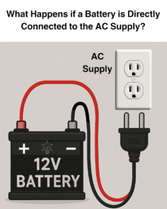 What Happens if a Battery is Connected to the AC Supply?