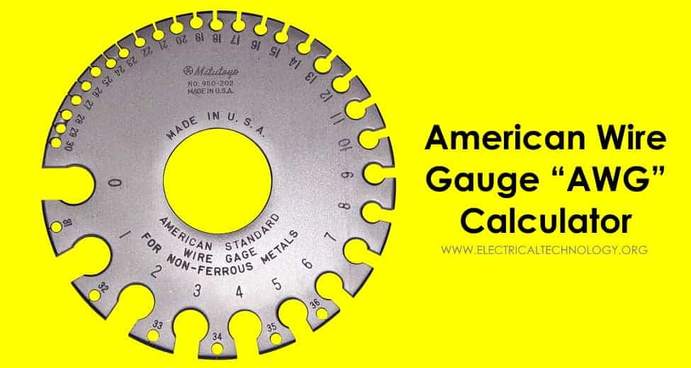AWG - American Wire Gauge Calculator
