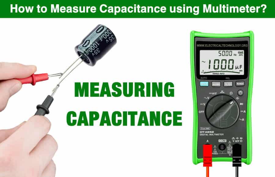 Testing a capacitor with a multimeter 