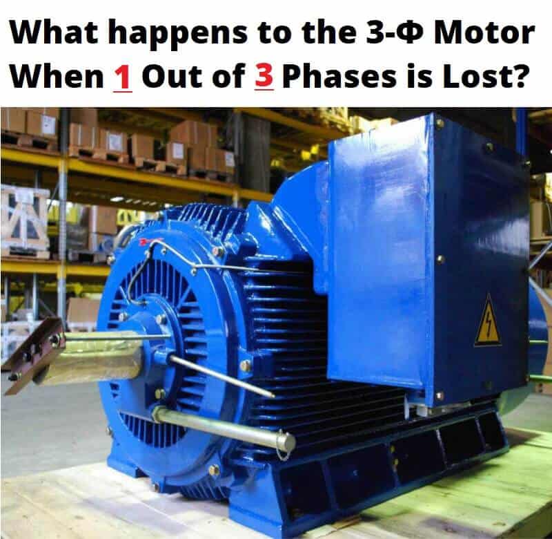 What will happen to the 3-Φ Induction Motor Incase of Failure of 1 of the 3-Phases