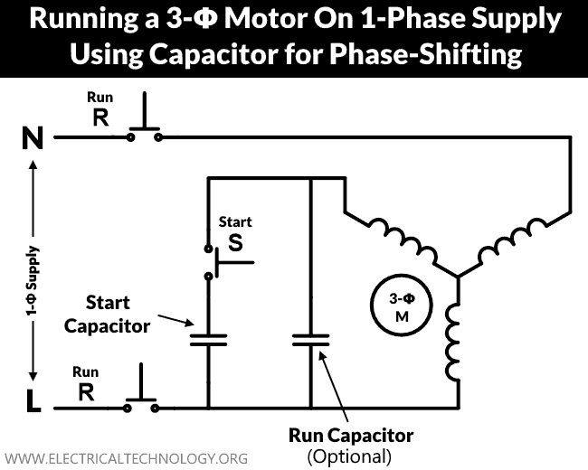 Single Phase Power Supply, Capacitor Start Motor Wiring Diagram Pdf