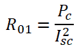 equivalent resistance of transformer - Primary