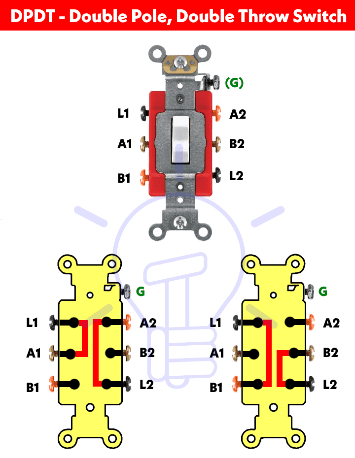 How To Wire Double Pole Double Throw Switch Wiring DPDT