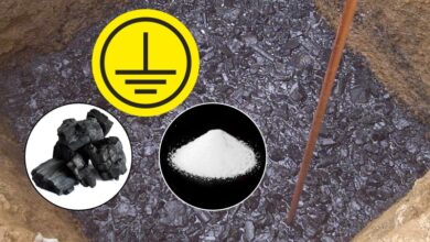 Salt and Charcoal in Earth Pit for Earthing and Grounding
