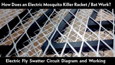 Working of Electric mosquito killer racket electric fly swatter bug zapper electronic Fly & Insect Swatter