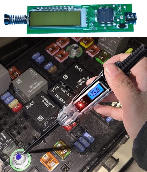 Circuit of Digital LCD Circuit Tester, Voltmeter & Continuity