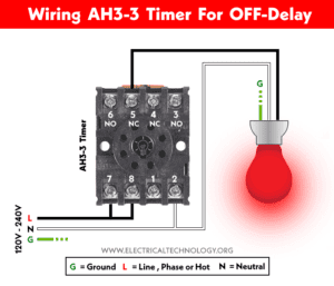 How to Wire OFF-Delay Timer for 120V and 240V Load Circuits?