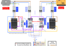 Wiring Changeover Switch (ATS) using Contactor for 1-Phase Load