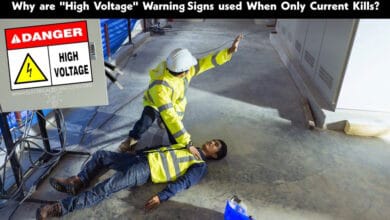Why are High Voltage Signs used when Only Current Kills