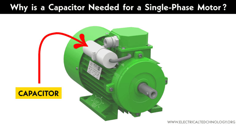 Why is a Capacitor Needed for a Single-Phase Motor?