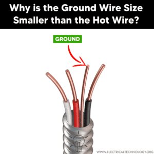 Why is the Ground Wire Size Smaller than the Hot Wire?