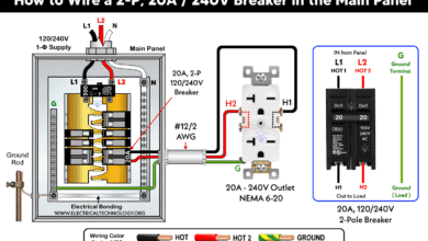 How to Wire a Two-Pole Breaker in 120-240V Panel