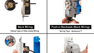 Difference Between Back Wiring, Side Wiring, Push-in Backstab Wiring & Lever Edge Wiring