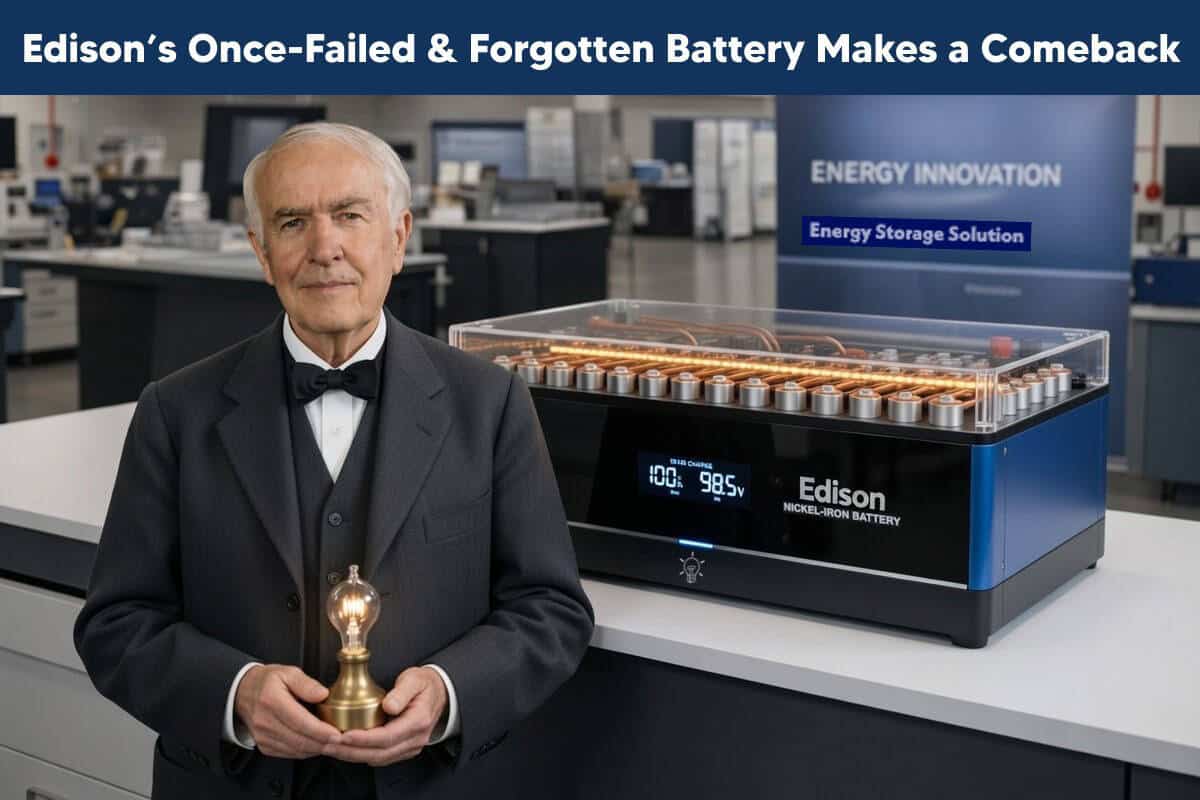 Edison’s Once-Failed and Forgotten Nickle Iron Battery Makes a Comeback