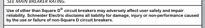 Is It Safe to Mix Breaker Brands in a Panel - Warning by Square D Label