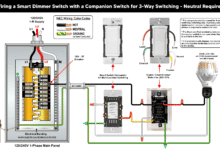 Wiring a Smart Dimmer Switch with a Companion Switch for 3-Way Switching - Neutral Required
