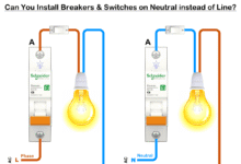 Breaker and Switch on Neutral Instead of Phase - Line Hot