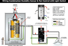 How to Wire a Combination Humidity Sensor & Fan Controller with a Light Switch