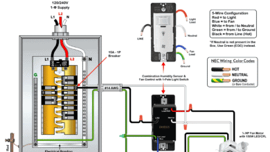 How to Wire a Combination Humidity Sensor & Fan Controller with a Light Switch