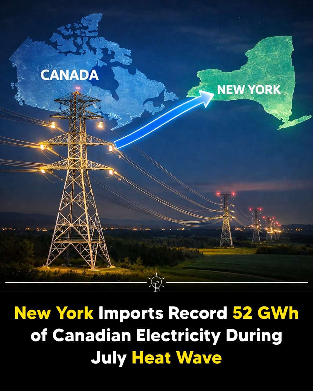 New York Imports 52 GWh of Canadian Power During Heat Wave