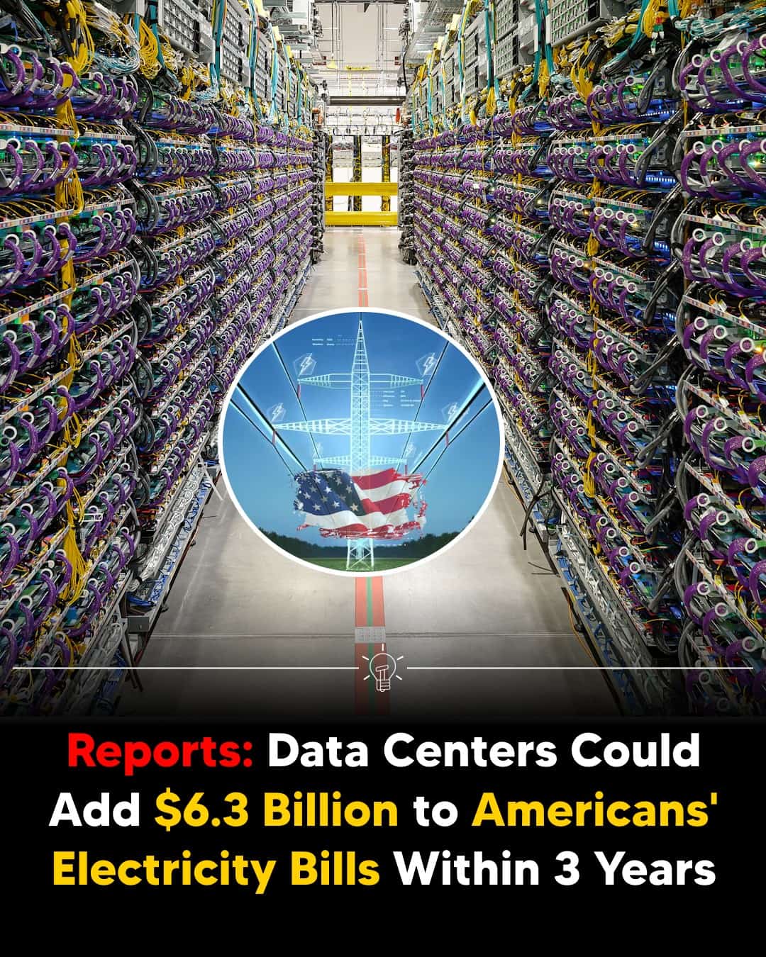 AI Data Centers May Raise US Electricity Bills by $6.3 Billion