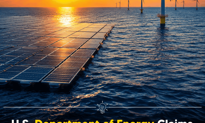 US DOE Claims about Solar and Wind Power