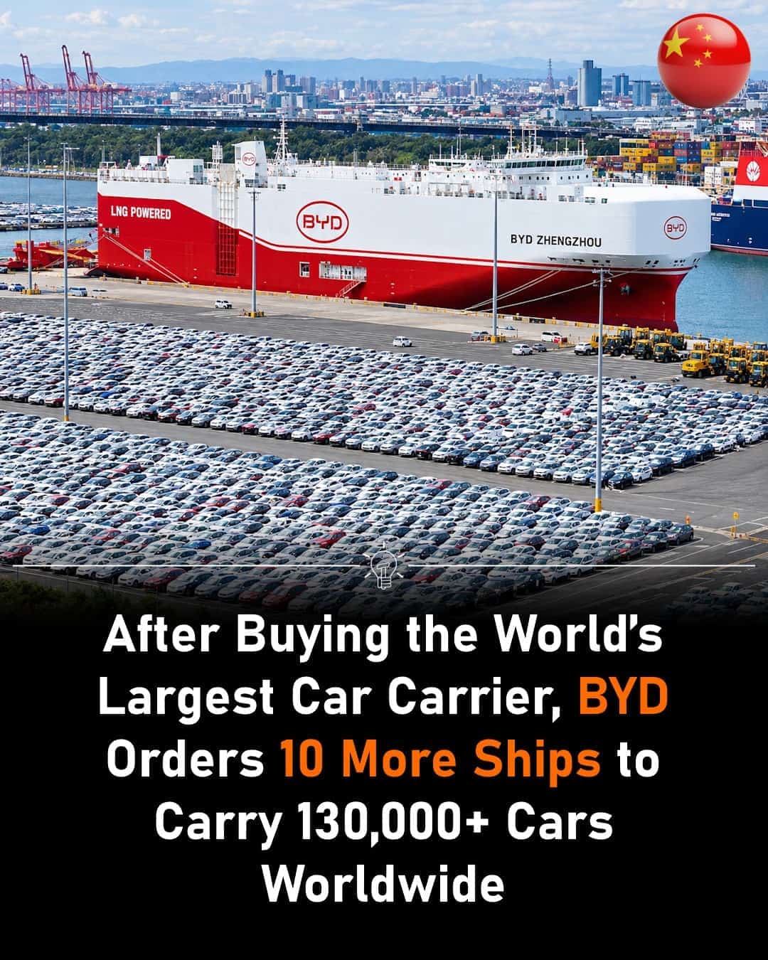 BYD Orders More Ships to Carry EVs Worldwide