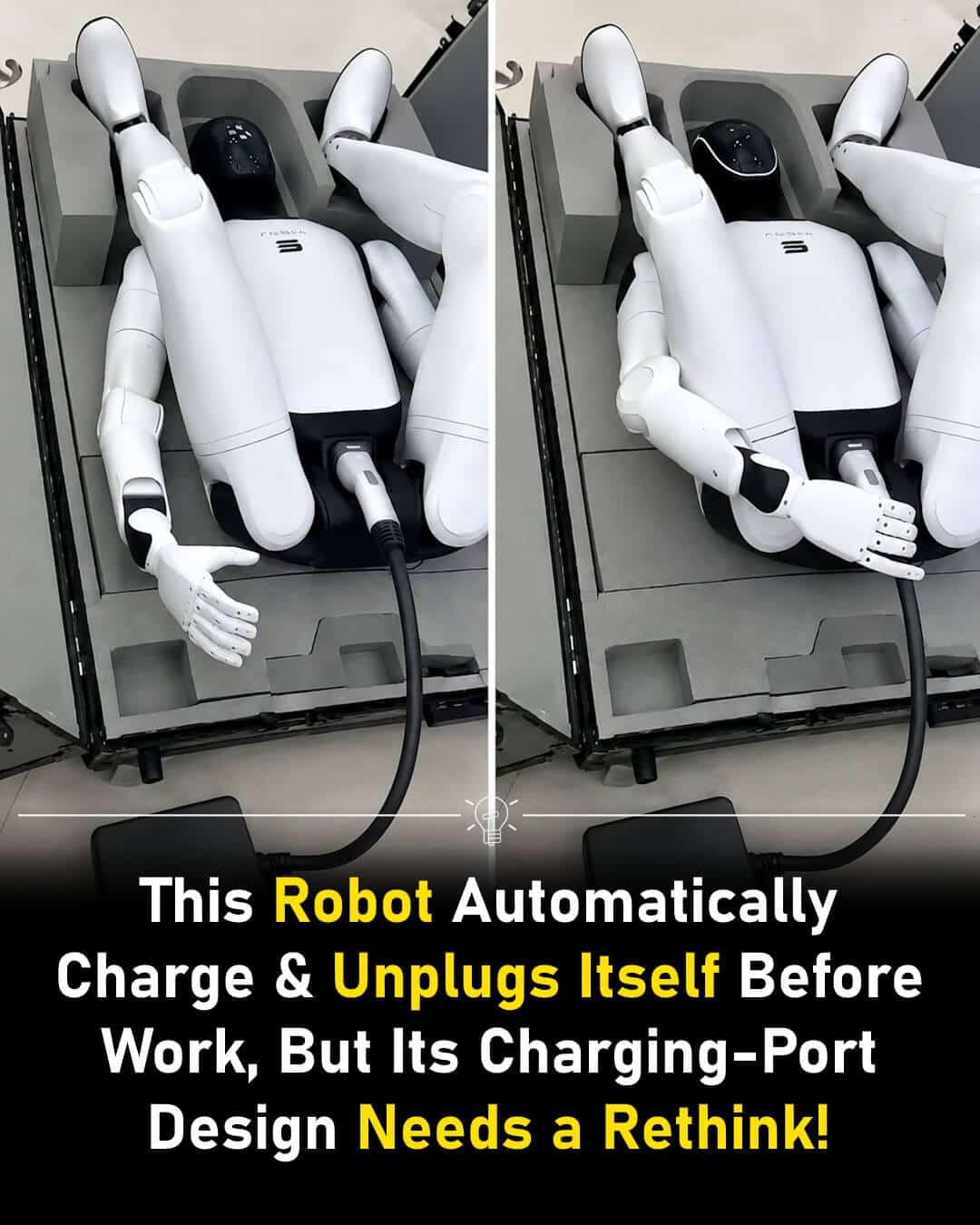 Awkward Robot Charging-Port Odd Design Needs a Rethink